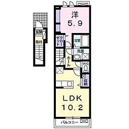 間取図画像 1LDK