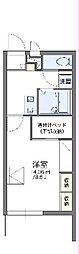 レオパレス沼南3 1Kの間取図画像