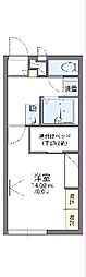 レオパレスファミーユ 1Kの間取図画像