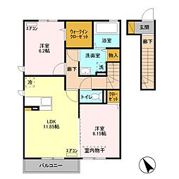 間取図画像 2LDK