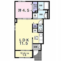 間取図画像 1LDK