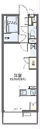 レオネクストベイタウン 3階ワンルームの間取り