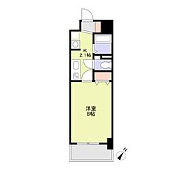 テルミオ常滑 1Kの間取図画像