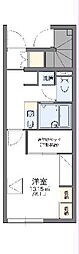 レオパレスグランドール 1Kの間取図画像