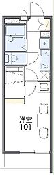 レオパレス菅生 1Kの間取図画像