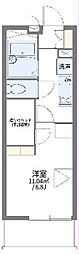 レオパレスMinowa 1Kの間取図画像