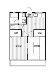 フラッツマキ 2Kの間取図画像