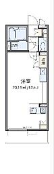 レオネクストプロムナード ワンルームの間取図画像