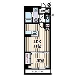 ＹＡＹＯＩ　ＣＯＵＲＴ 9階1LDKの間取り