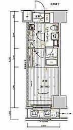 メインステージ十条II 7階1Kの間取り