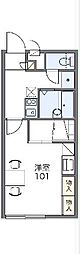 レオパレス辰&圭 1Kの間取図画像