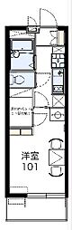 レオパレスタウン馬込沢 1Kの間取図画像