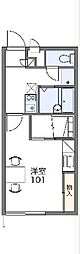 レオパレスセイワ 1Kの間取図画像