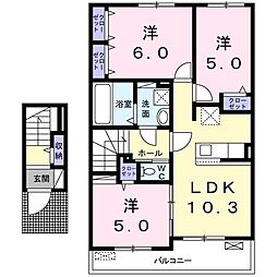 エテルナベル 3LDKの間取図画像