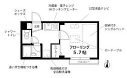 京成押上線 京成立石駅 徒歩9分の賃貸マンション 3階1Kの間取り