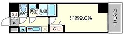 フェニックス新大阪 1Kの間取図画像