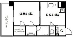 ル・ソレイユ 2階1DKの間取り
