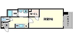 プレサンス堺筋本町駅前 6階1DKの間取り