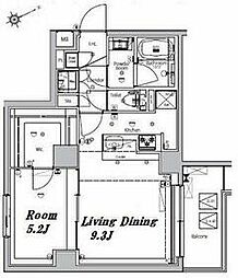 メイクスデザイン大森ＩＩ 6階1LDKの間取り