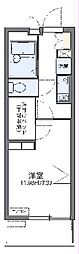 レオパレスエスペランサ5 1Kの間取図画像