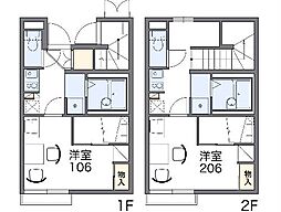 レオパレスＳａｉｌｉｎＧIII 1階1Kの間取り