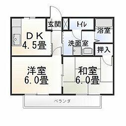 間取図画像 2DK