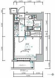 JR京浜東北・根岸線 蒲田駅 徒歩8分の賃貸マンション 5階1Kの間取り