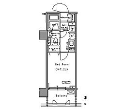 東京メトロ半蔵門線 住吉駅 徒歩6分の賃貸マンション 4階1Kの間取り
