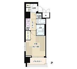 JR京浜東北・根岸線 鶴見駅 徒歩4分の賃貸マンション 4階1Kの間取り
