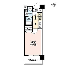 プレール・ドゥーク西川口2 1Kの間取図画像