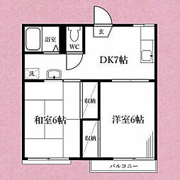 めぞん一刻 2DKの間取図画像