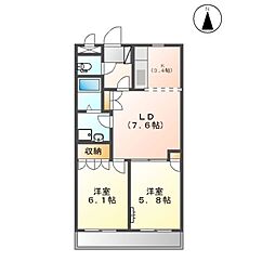 間取図画像 2LDK
