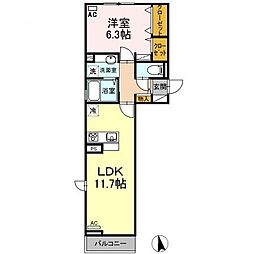 間取図画像 1LDK