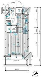 メインステージ蒲田VIエグザ 4階1Kの間取り