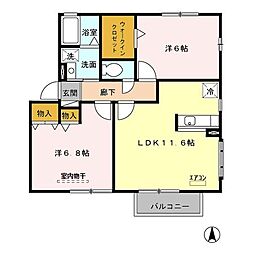 間取図画像 2LDK