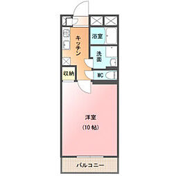 グレイティアいなべ 1階1Kの間取り