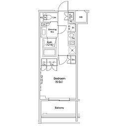 JR山手線 渋谷駅 徒歩11分の賃貸マンション 6階1Kの間取り