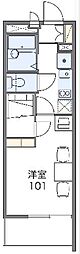 レオパレスインフィニティ 1Kの間取図画像