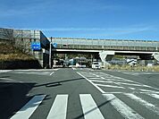 バイパス向谷　ＩＣまで1200ｍ