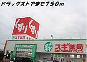 【ドラッグストア】スギ薬局まで750ｍ