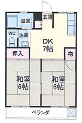 間取図画像 2DK