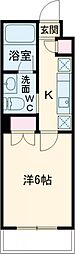 マーロ立石レジデンスＲ 2階1Kの間取り