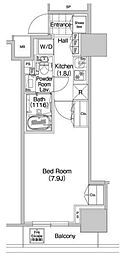 COMFORIA蒲田 1Kの間取図画像
