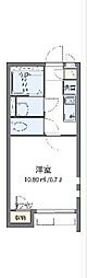 クレイノ山ノ内 2階1Kの間取り