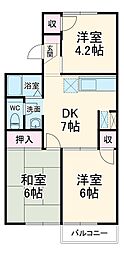 間取図画像 3DK
