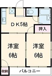 間取図画像 2DK