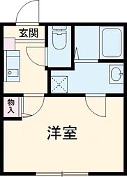 三高・セリシール 1階1Kの間取り