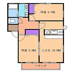 間取図画像 2LDK