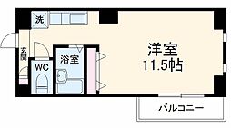 KEIビルエスポワール板屋 ワンルームの間取図画像