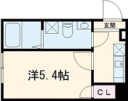 日暮里舎人ライナー 舎人駅 徒歩13分の賃貸アパート 3階1Kの間取り